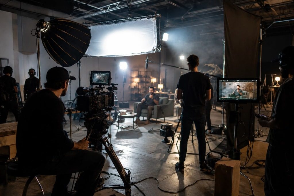 On-set video and film shoot production